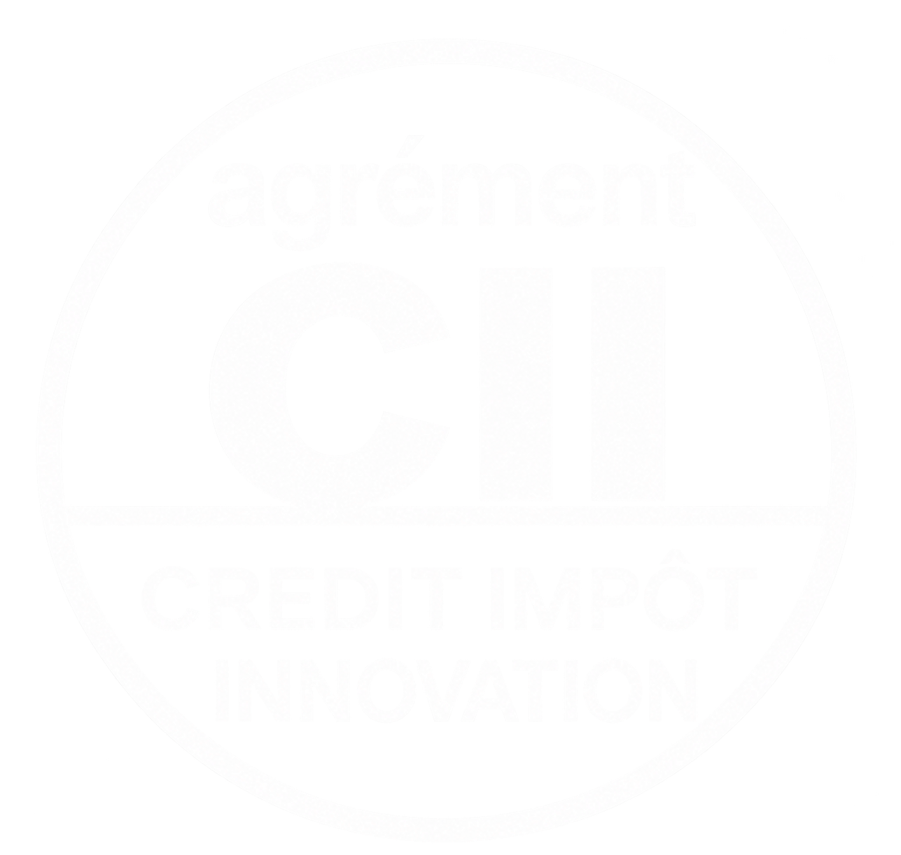 Logo emblème CII sur fond transparent